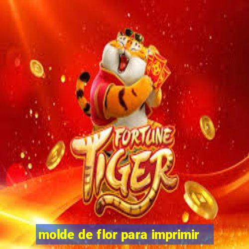 molde de flor para imprimir